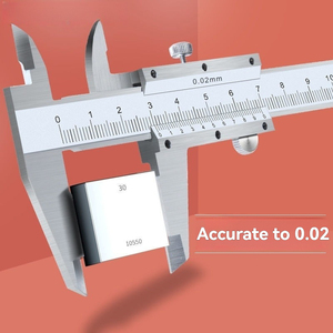 Vernier Mecânica Caliper 150/200/300mm Resolução de Aço de Alta Precisão 0.01mm +/-0.02mm De Aço Inoxidável - Product Image 2