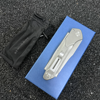 Couteau pliant de luxe en acier M390 de haute précision CNC BM 9400, manche en titane TC4, couteau de poche tactique de survie en plein air, outil EDC
