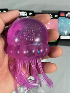 Jouet de plage en TPR en forme de méduse ou de pieuvre, jouet à presser pour l'extérieur, balle anti-stress simulée pour enfants - Product Image 3