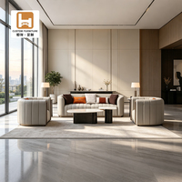 Ensemble de canapés pour salon avec capitonnage vertical en cuir pour maison moderne, vente en gros directe d'usine