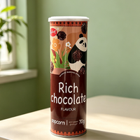 Popcorn de maïs sucré cuit au four, sans graisses trans, certifié HACCP MUI Halal, sachet de 70g, fabricant direct, distributeur en gros, coopération