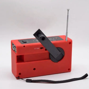 Năng lượng mặt trời Crank Dynamo đài phát thanh USB/TF thẻ MP3 Máy nghe nhạc 2000mAh ngân hàng điện cầm tay đèn pin hiển thị kỹ thuật số FM/AM ban nhạc nhà âm nhạc - Product Image 6