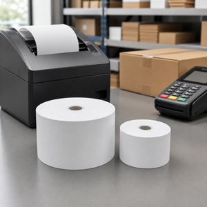 Nouveau produit : Rouleau de papier thermique sans BPA 3 1/8 x 230 pour reçus de caisse et TPV - Product Image 2