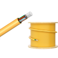 Câble à fibre optique monomode intérieur MT-GJPFJH 2/4/6/8 cœurs, Gigabit, avec fil d'aramide, pour Internet (câble Gjpfjh)