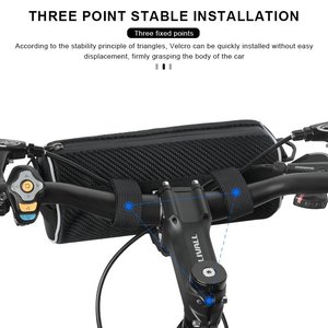 Sac de guidon circulaire RIDERACE pour vélo, sac à bandoulière portable, sac multifonctionnel pour cadre de VTT et vélo de route, pièce de vélo - Product Image 5