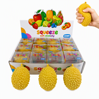 Boîte de présentation TPR 12 pièces – Jouets Squishy Fruits en gros – Balles anti-stress à presser pour la vente au détail