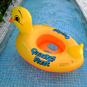 Quacker <b>Float</b> <b>Inflatable</b> Duck Swim Ring 65x45cm Inner Diameter For Children Swimming <b>Pool</b> Use - Product Image 1