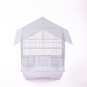 Cage à oiseaux en métal 2026 avec base marron et treillis doré pour oiseaux d'intérieur – Style classique, conception durable - Product Image 3
