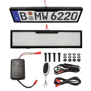 Placa de neblina da UE para automóvel elétrico, suporte europeu para placas de metal, para carros, carros e automóveis