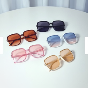 Occhiali da sole sfumati stella d'orzo tinta quadrati occhiali con lenti grandi - Product Image 1