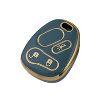 Étui de clé de voiture personnalisé en TPU pour Chevrolet Malibu Equinox Camaro, trois boutons, noir et or, coque de télécommande, vente en gros d'usine