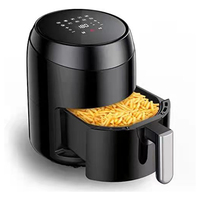 Friteuse à air turbo à faible teneur en huile, affichage LED pour une cuisine saine, réduction de 80% des graisses