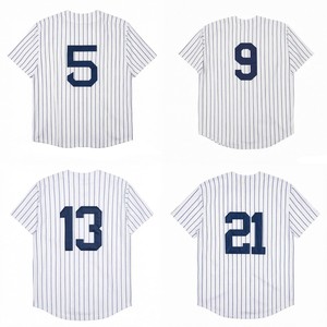 Camisetas de Béisbol <span class=keywords><strong>Retro</strong></span> para Hombre, Versión Nostálgica, Cosidas, Babe Ruth, Lou Gehrig, <span class=keywords><strong>Mickey</strong></span> Mantle, Yogi Berra, Roger Maris, Tallas S-3XL - Product Image 1