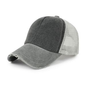 โรงงานขายส่ง หมวกเบสบอลวินเทจปักโลโก้ตามสั่ง ปีกหมวกทำเก่า หมวกทรงแด๊ด ตาข่ายด้านหลัง ผ้าทั่วไป ล้างทำความสะอาดได้ สไตล์ภาพพิมพ์ ยูนิเซ็กส์ - Product Image 4