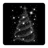 Sweat-shirt personnalisable avec motif étoile en strass thermocollant Bling Merry Christmas Tree