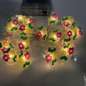 Oster-Lichterkette aus Kupferdraht mit Radieschen-, Hasen- und Küken-Designs, IP55-zertifiziert, 36V, bunte Lichterkette für festliche Anlässe - Product Image 3