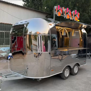 Stainless Steel Towable Mobile Catering Food Trailer for Snack Food & Candy with Rust Resistant and <b>Long</b> Service Life - Product Image 6