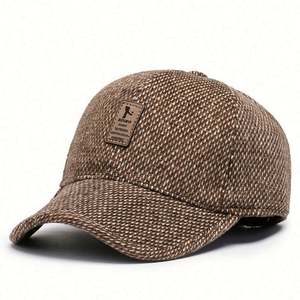 Casquette de sport automne-hiver pour hommes d'âge moyen et seniors, casquette de baseball en coton pour cyclisme en extérieur, style urbain, chaude et protectrice pour les oreilles - Product Image 5
