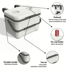 <b>Small</b> Portable Insulated Hard <b>Cooler</b> With Handle High Quality <b>Cooler</b> <b>Box</b> With Hanging Links - Product Image 5