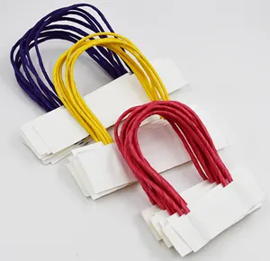 Custom Wholesale Eco-Friendly Pink Yellow Rope Twisted Paper Handle for Bag Handle