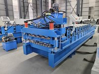 Machine de fabrication de panneaux de toiture métalliques, ligne de formage à froid de tuiles en acier hydraulique