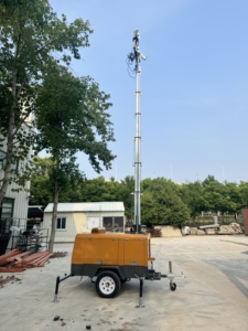 Tour d'éclairage diesel simple pour travaux de construction et miniers, état neuf ou d'occasion, avec composants essentiels du moteur - Product Image 5