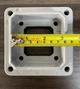 Poste de base de aluminio 3x3, base de poste, cubierta de base de aluminio