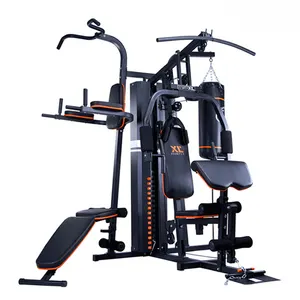 Selectorized ağırlıkları yığını ev spor makinesi, kol ve bacak gücü eğitim ekipmanları fonksiyonel egzersiz egzersiz istasyonu