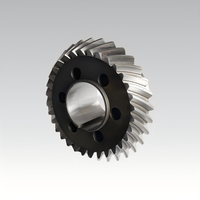Engrenage conique forgé sur mesure en usine, à dents trempées, droit, avec gorge pour transmission de réducteur de machines