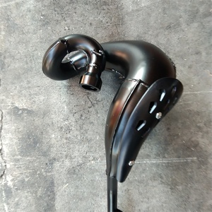 Tubo de Escape Modificado AX100 Sistema de Escape para Motocicleta Todoterreno de 2 Tiempos Paquete de Expansión Resonador Armónico Negro - Product Image 4