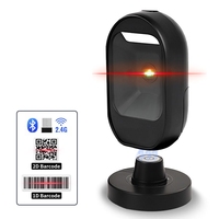 Escáner de Código de Barras de Escritorio Inteligente con Detección Automática, Modo Dual 1D 2D CMOS, Escáner de Código de Barras Manos Libres para Logística de Almacén
