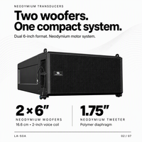 Speaker Line Array Aktif Dual 6 Inch 700W Kabinet PP dengan DSP Bluetooth Opsional untuk Konser Festival Musik - Promo Hot Sale