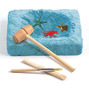 Nuevos diseños educativos tallo arqueología cavar y descubrir Mini plástico animales marinos juguete cavar hacia fuera Kit Diy Kits de excavación - Product Image 2