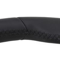 Volant en cuir personnalisé en forme de T à trois branches, couleur de couture personnalisable pour les modèles E46/E90/E92/E36/E87/G20/G30 - Taidake