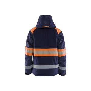 BLAKLADER - 448019778953L <b>Hi</b>-<b>Vis</b> winter jacket Navy blue/<b>Orange</b> - EAN 7330509855744 <b>HI</b>-<b>VIS</b> WORKWEAR - Product Image 2