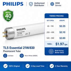 <span class=keywords><strong>Tube</strong></span> <span class=keywords><strong>fluorescent</strong></span> PHILIPS TL5 Essential 21W/865 1SL/40 927926486558 <span class=keywords><strong>Tube</strong></span> T5 G5 Lampe fluorescente PHILIPS T5 - Product Image 2