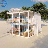 Maison Modulaire Conteneurisée Préfabriquée WinFair Price de 20 pieds, à Deux Étages, avec Toilettes et Douche, pour Villa Autoconstruite / Abri