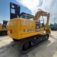 Excavatrice Komatsu PC110 importée du Japon, bien entretenue, structure compacte pour petits travaux de terrassement