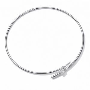 Collier personnalisé en laiton, collier simple à ouverture carrée, cristal Zircon, collier <span class=keywords><strong>de</strong></span> personnalité, bijoux é<span class=keywords><strong>l</strong></span>égants en <span class=keywords><strong>or</strong></span>, cadeaux raffinés - Product Image 2