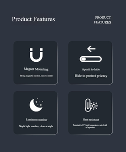 ที่ยึดในรถทนทานพร้อมป้ายหมายเลขที่จอดรถชั่วคราวบัตรโทรศัพท์ดิจิทัลที่ซ่อนอยู่สำหรับรถยนต์การเข้าถึงที่สะดวกสำหรับการ<span class=keywords><strong>โทร</strong></span>ศัพท์ - Product Image 5