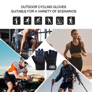 Guantes Deportivos Transpirables de Medio Dedo para Levantamiento de Pesas, Ejercicio, Ciclismo, Gimnasio, para Hombre, Venta al Por Mayor - Product Image 4