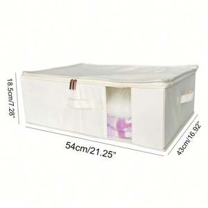 Bolsa de Almacenamiento Resistente, Bolsa de Tela No Tejida para Guardar Ropa, Edredones y Zapatos, Protege de Polvo, Suciedad y Humedad, con Asas - Product Image 2