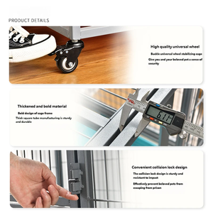 <span class=keywords><strong>Jaula</strong></span> <span class=keywords><strong>para</strong></span> Perros Madre e Hijo <span class=keywords><strong>para</strong></span> Razas Grandes, Golden Retrievers, Labradores, Interior y Exterior, Doble Puerta, Plegable - Product Image 5