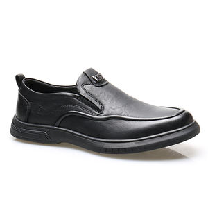 Chaussures décontractées en PU pour hommes, automne-printemps, pour mariage, à bout pointu, antidérapantes, à enfiler, avec soutien de la voûte plantaire, grandes tailles, pour le bureau et la carrière - Product Image 1