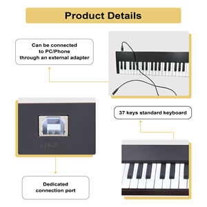 MY MUSIC MY-379 Clavier <span class=keywords><strong>Synthétiseur</strong></span> MIDI USB Portable 37 Touches Mini Piano Programmable pour Vente en Gros - Product Image 2