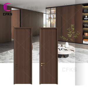 Desain Modern kenari hitam Amerika kayu padat Interior pintu kamar prewhung tahan air dengan tekstur Panah untuk kamar tidur untuk rumah - Product Image 6