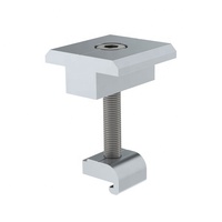 Accessoires de montage solaire en aluminium Pince intermédiaire avec écrou en G pour système de montage de panneaux solaires