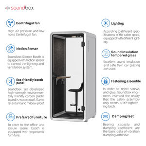 Soundbox Guangzhou usine design moderne rencontrer stand pod <span class=keywords><strong>acoustique</strong></span> portable insonorisé cabine téléphonique à vendre - Product Image 4