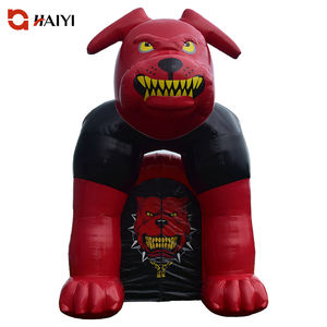 Arche géante et tunnel publicitaire gonflable en forme de bouledogue pour le football, personnalisables, à vendre - Product Image 1