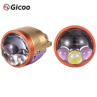 Nouveaux phares antibrouillard bi-LED à projecteur de 3,0 pouces, tricolores, haute puissance 6000K, double laser direct LED, IP67, 12V, 20000LM, 120W